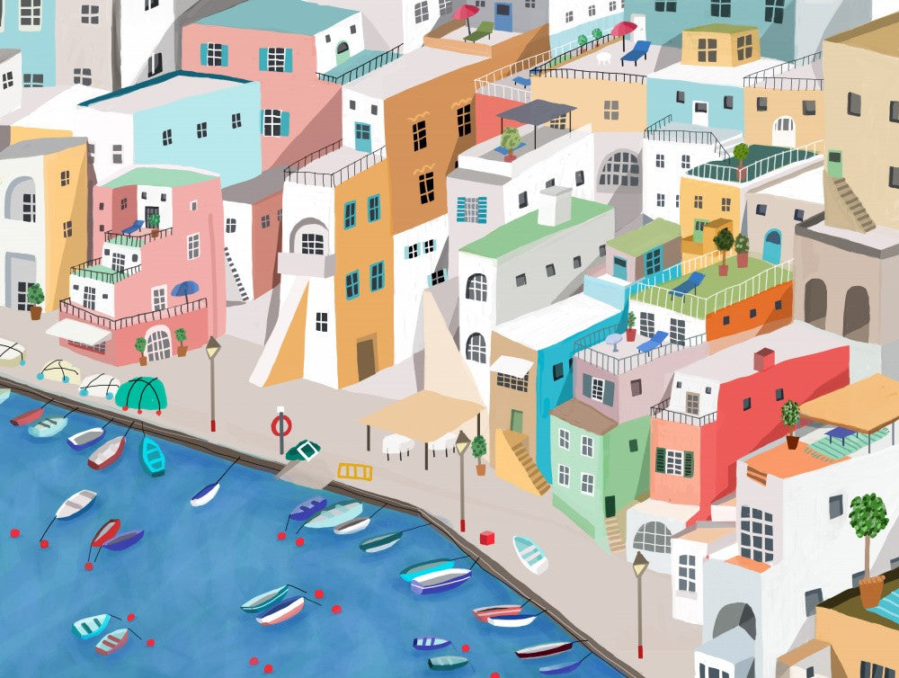 Sunny Seaside Village Summer Fun By Carla Daly