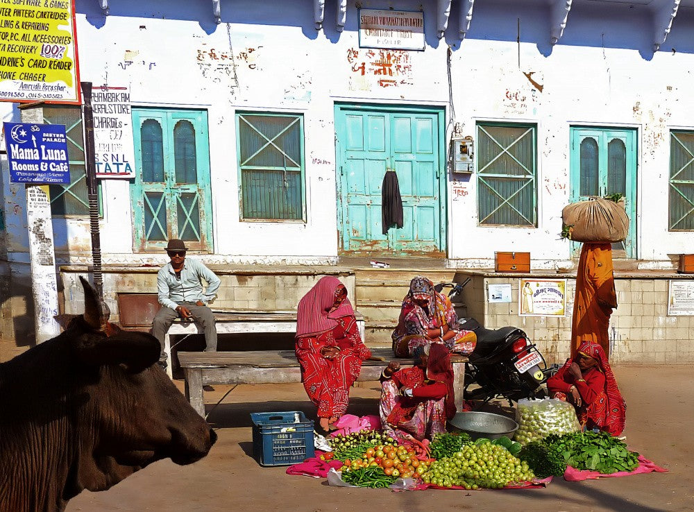 Kleiner Markt in Pushkar