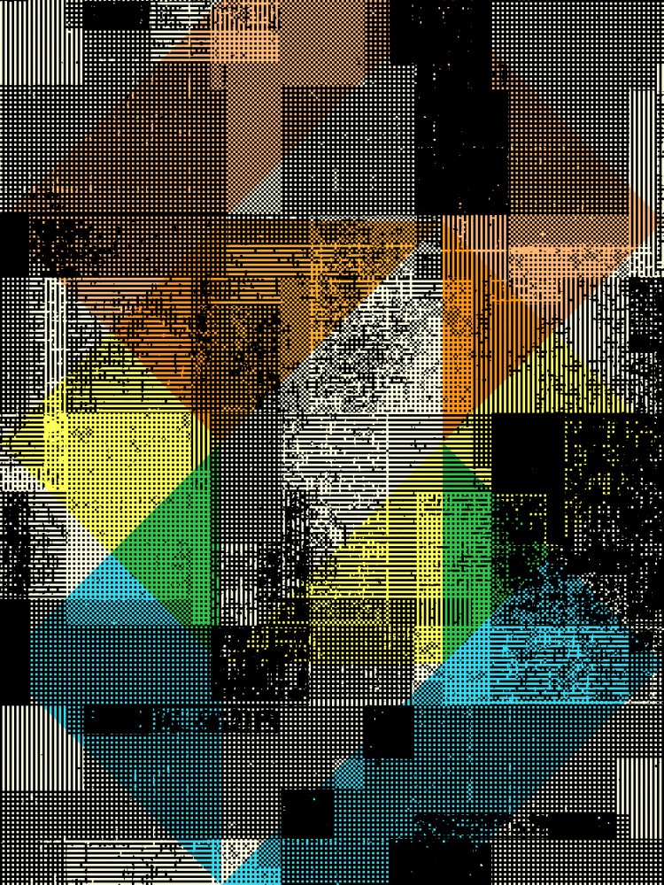 Vibrant Shapes and Layered Patterns