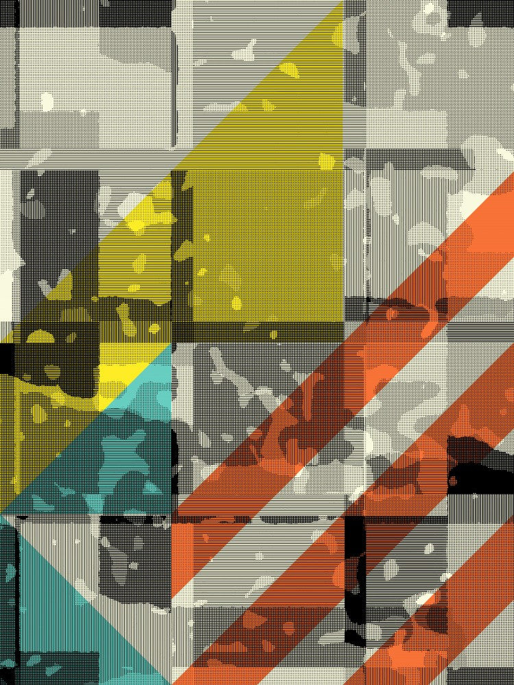Vivid Diagonal Stripes