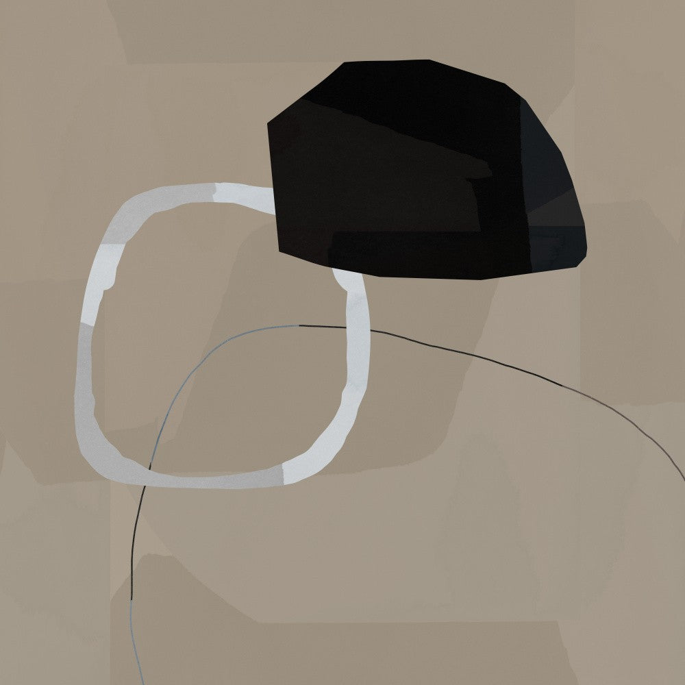 Neutral Shapes Abstract No 3