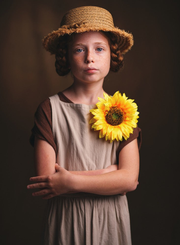 the girl with the hat