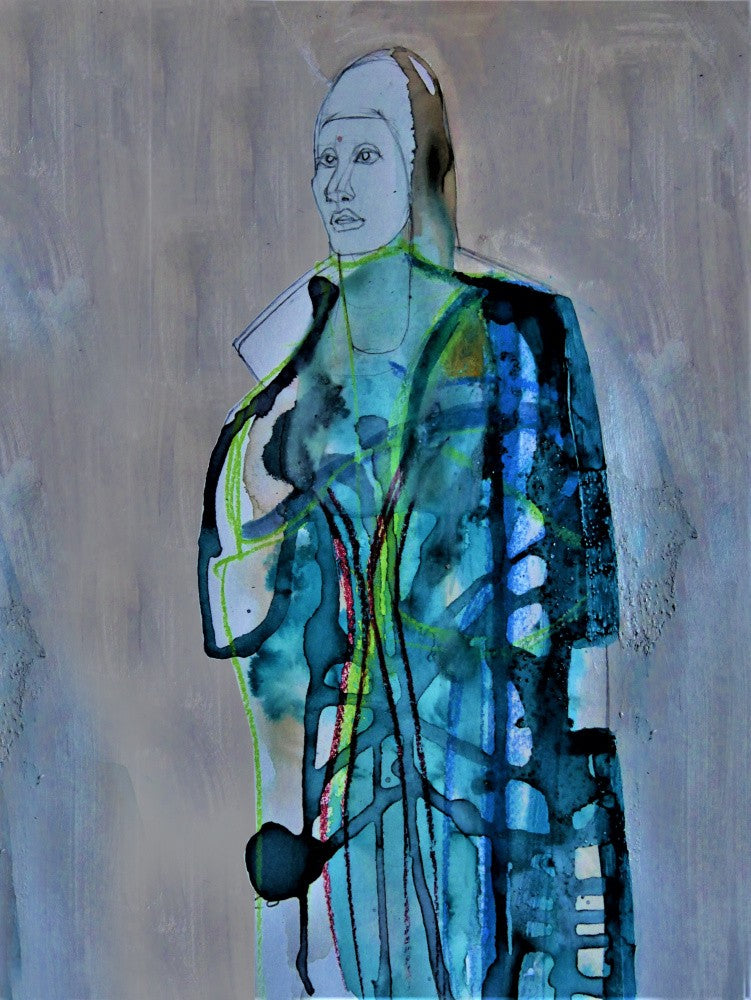 Tartan-Frau