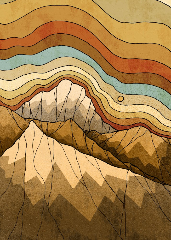 Copper rocks and hills