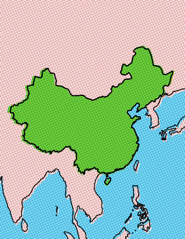 China Pop Art Map