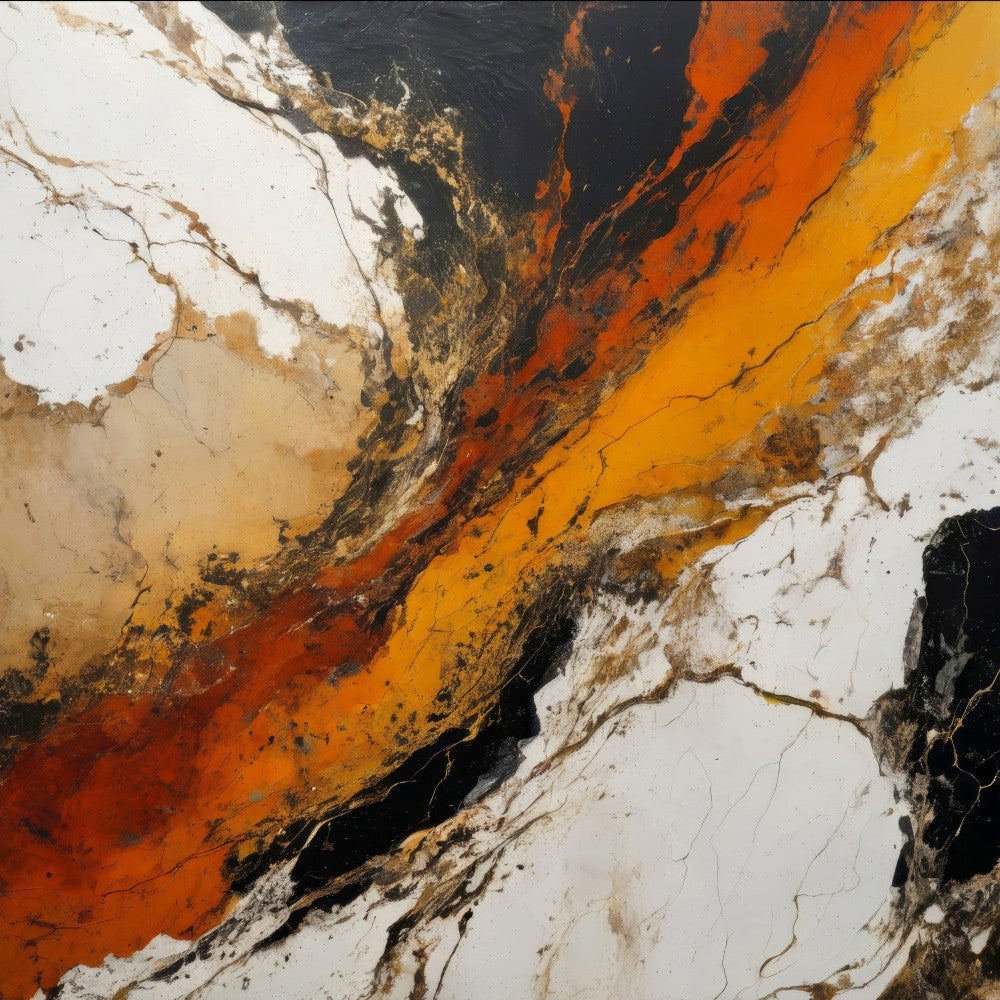 Fiery Marble Flow