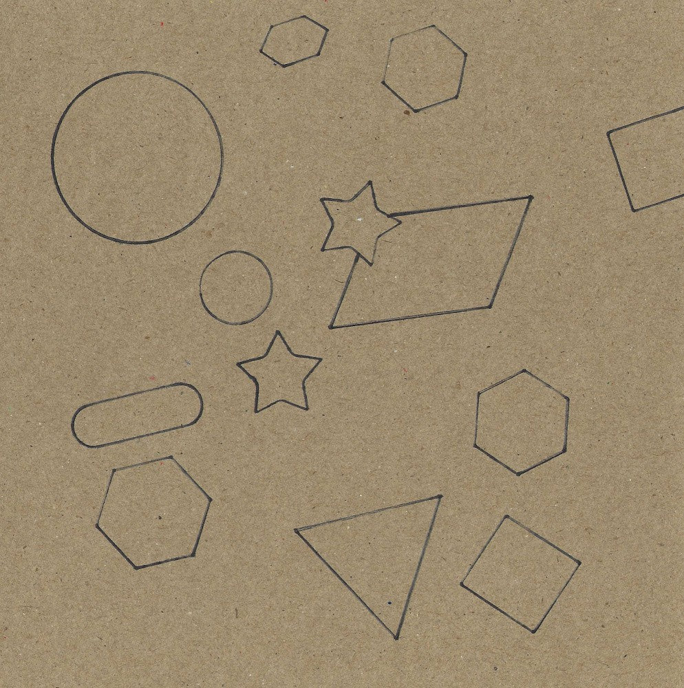 Shapes on Kraft Paper