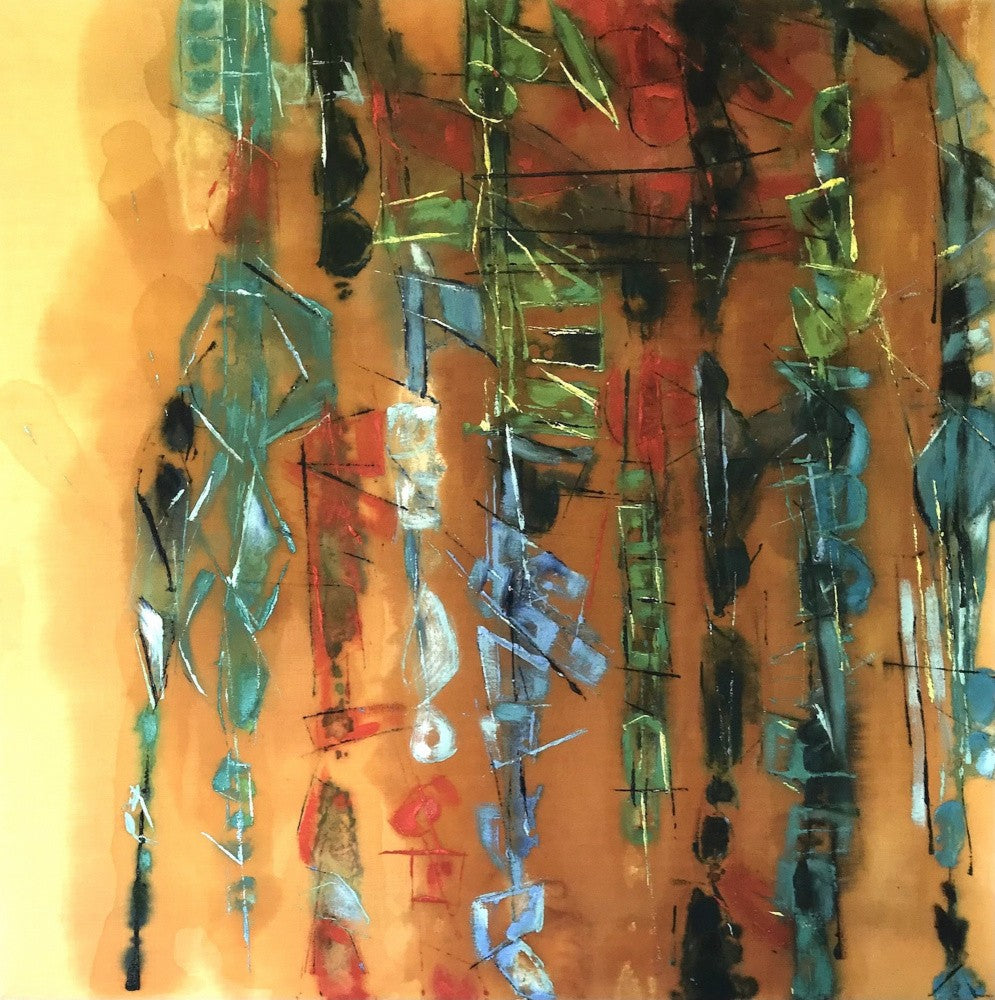Yellow Jazz Thème C 50 X 50 Cm 2007 Copie