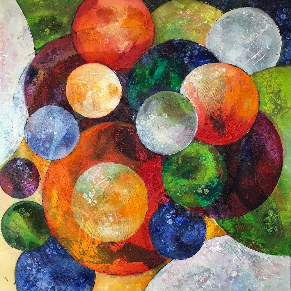 1.magic I 50 X 50 X 4 Cm Huile Sur Toile 2023 Copie