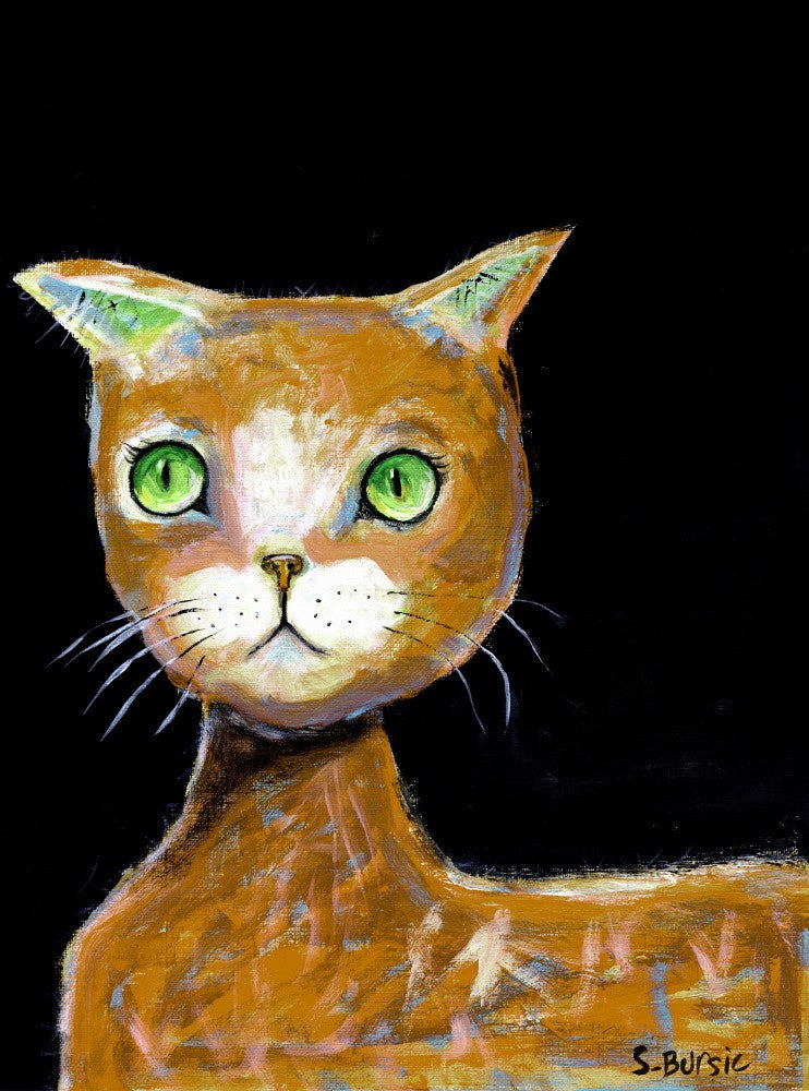The Brown Big Eyed Cat