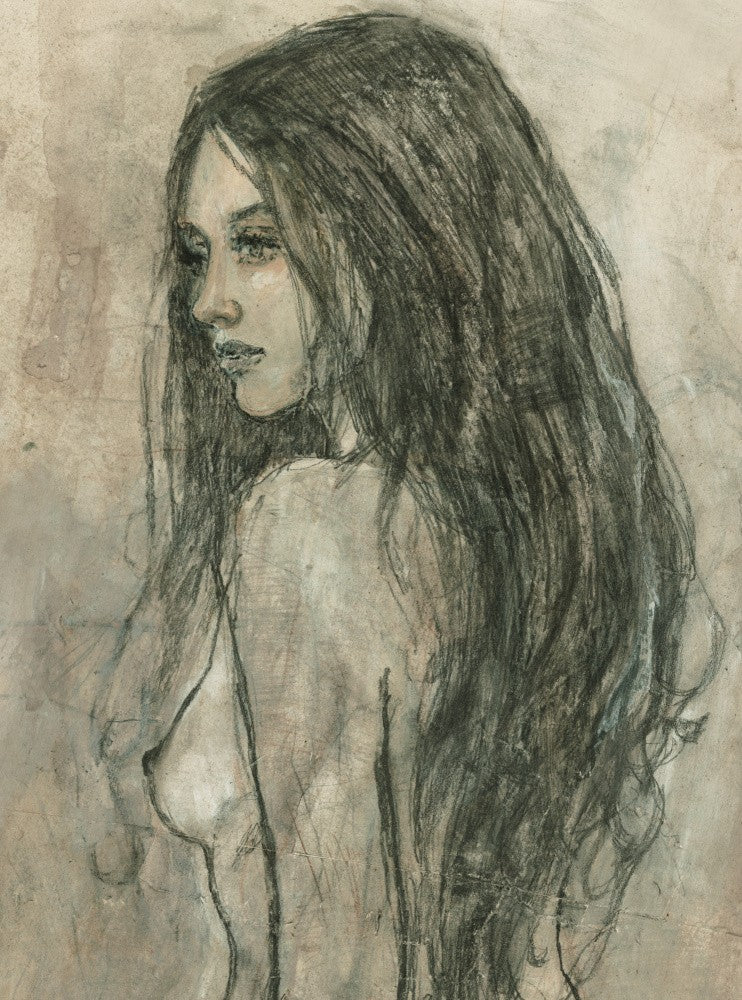 Woman With Long Flowing Hair