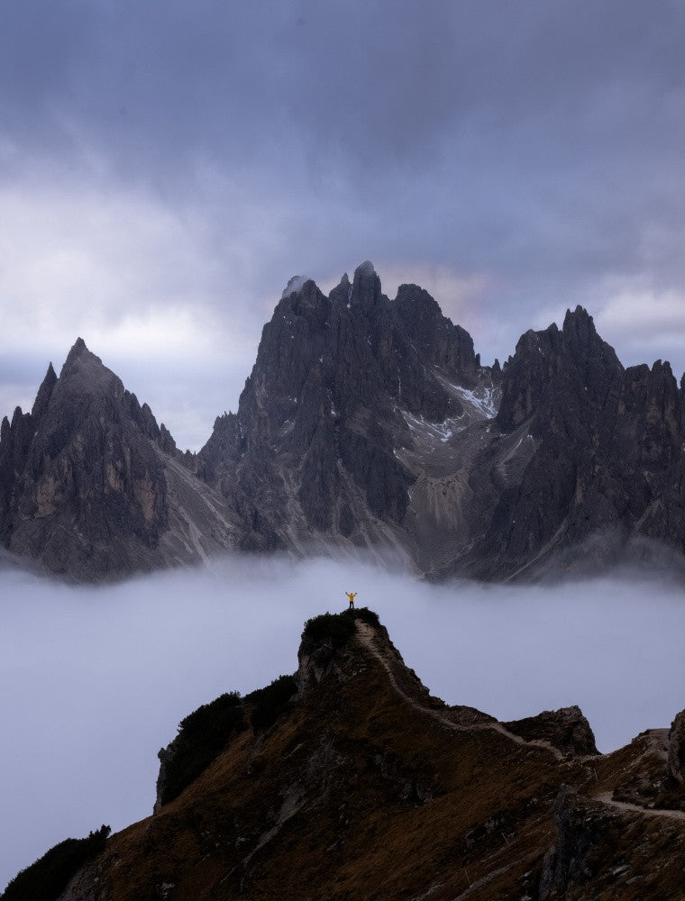 Mountain, Fog and Man!