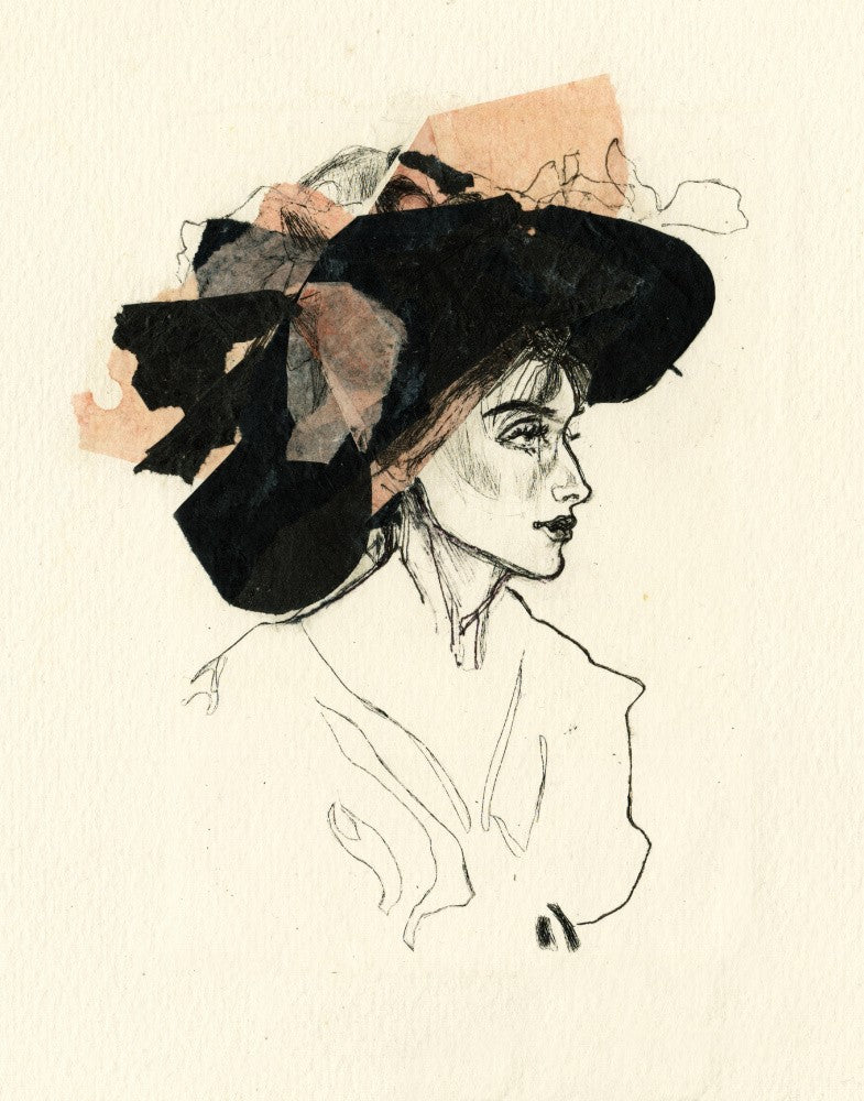 Woman In A Large Hat