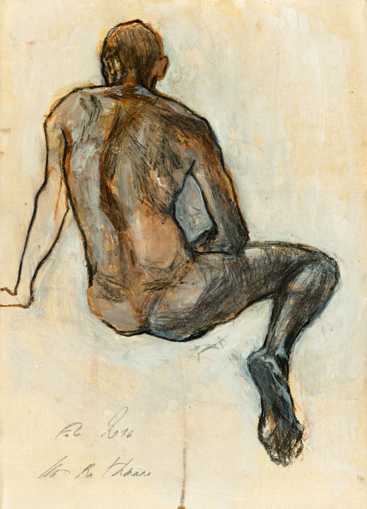 Nude Figure in a Dynamic Pose