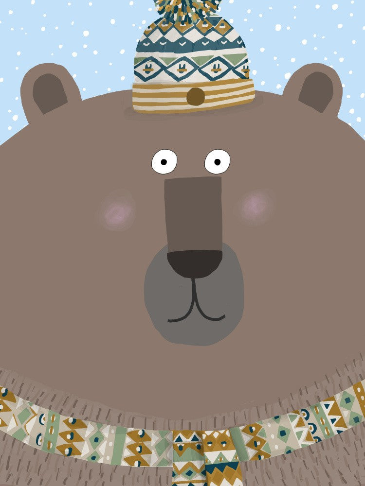 Brown Bear Wearing Winter Woolies by Carla Daly