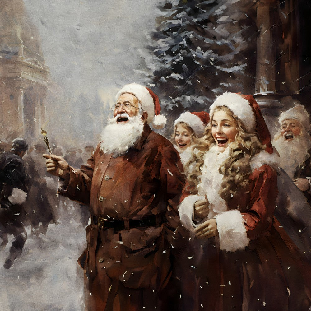Joyful Santa Stroll