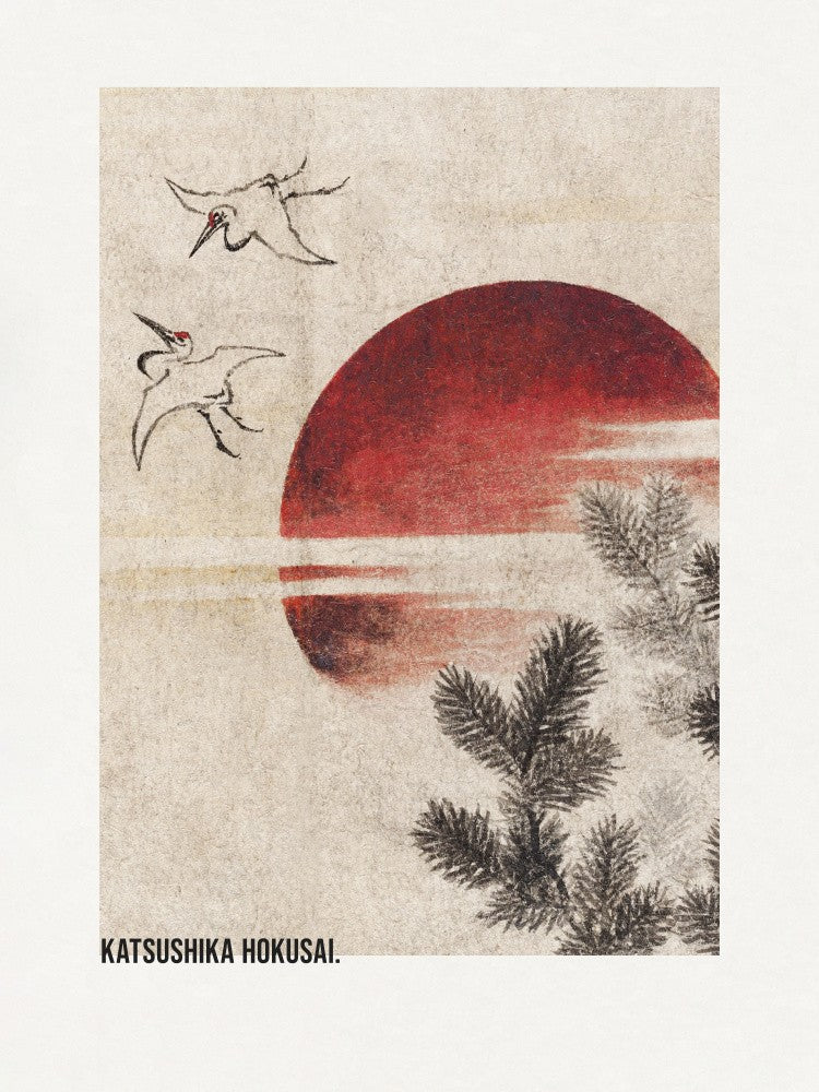 Birds and Sunset, From Album of Sketches (1814)