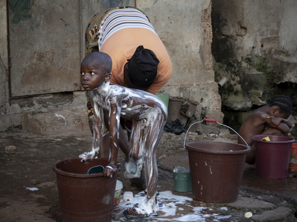 daily practice in the streets of Man, Ivory Coast