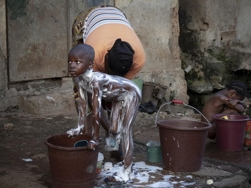 daily practice in the streets of Man, Ivory Coast