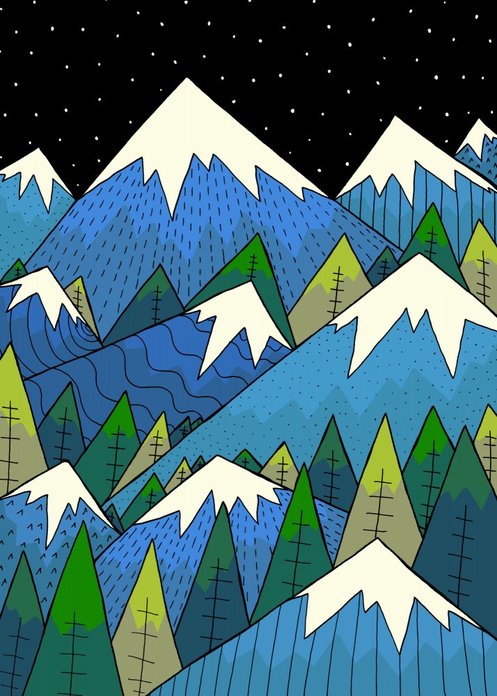 Blue mount forest