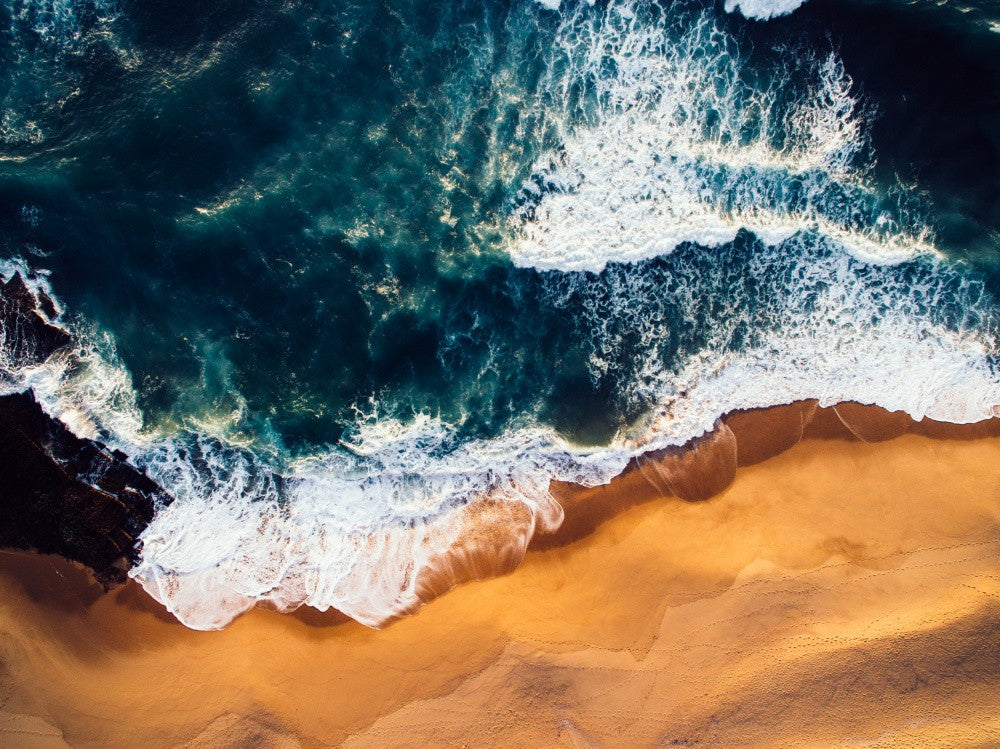 Waves Embrace Shore