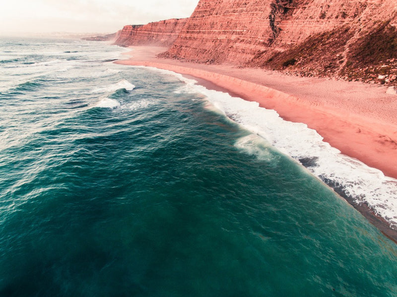 Coastal Landscape With Towering Cliffs