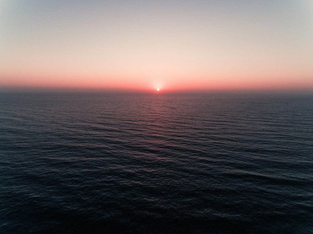Ocean Sunset With A Soft Gradient Sky
