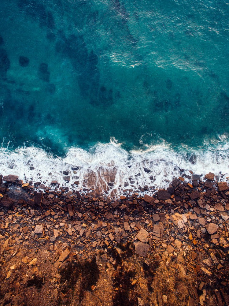 Vagues océaniques azur