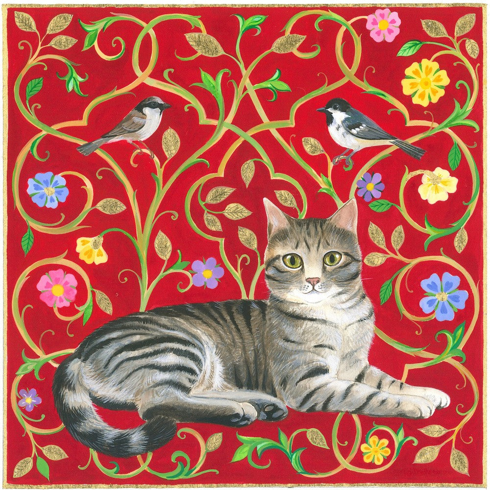 Floral Feline Harmony
