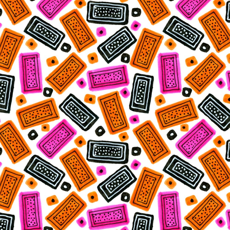 Orange Raspberry Black Party Time