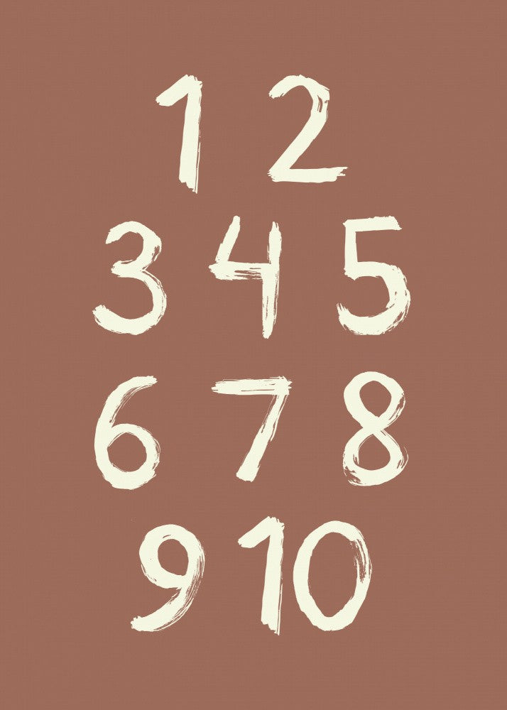 Toothy Numbers 123 Mocha Mousse V2