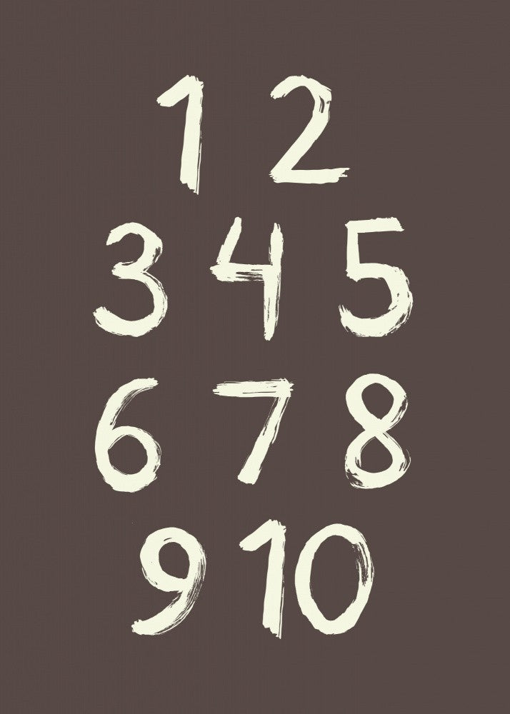 Toothy Numbers 123 Coffee Quartz V2