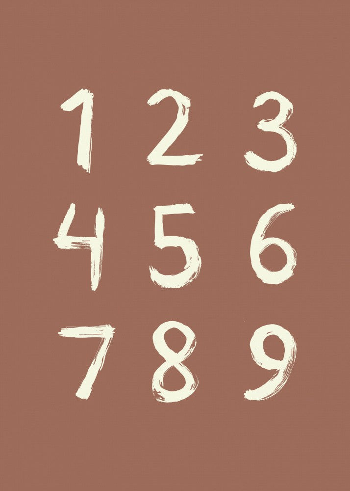 Toothy Numbers 123 Mocha Mousse