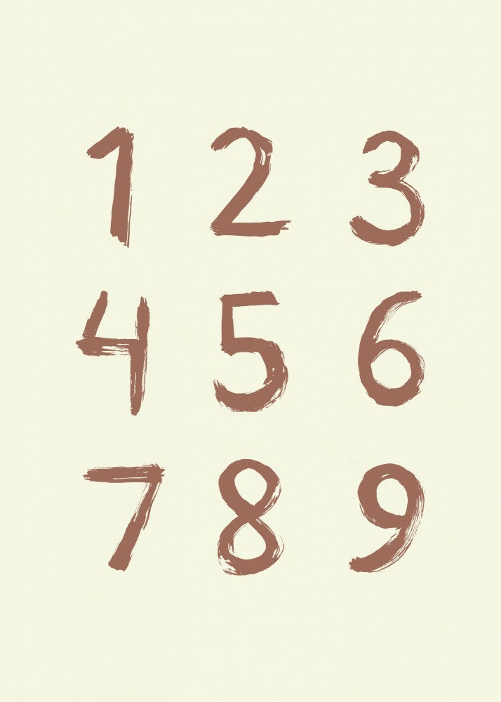 Toothy Numbers 123 Mocha Cream