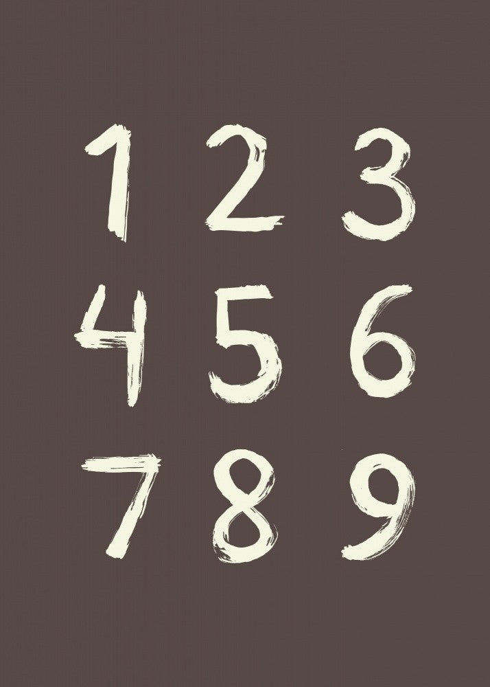 Toothy Numbers 123 Coffee Quartz