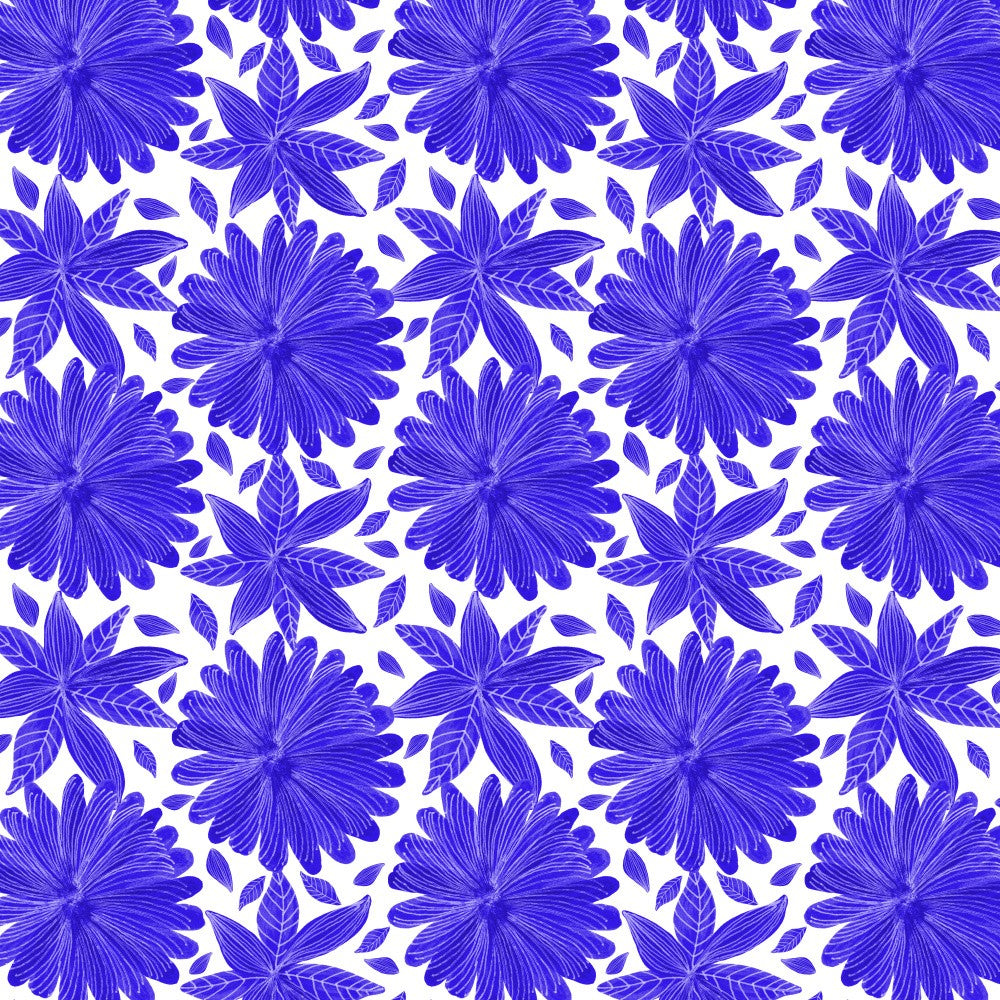 Indigo Blooming Florals