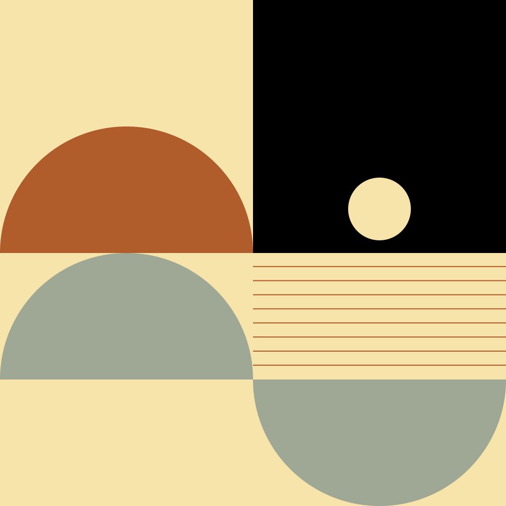 Mid Century Geometric 05 B