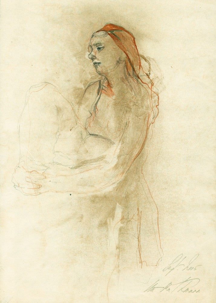Delicate Sketch Of A Woman