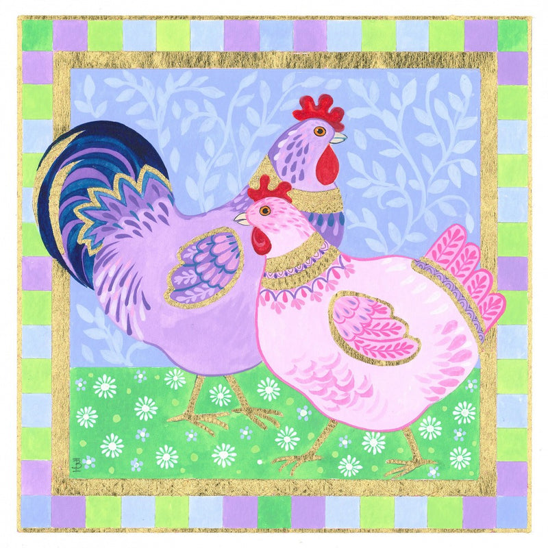 Colorful Chicken Abstract