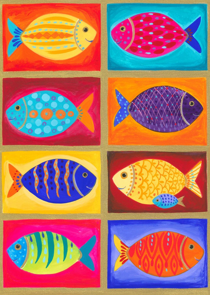 Colorful Fish Tiles