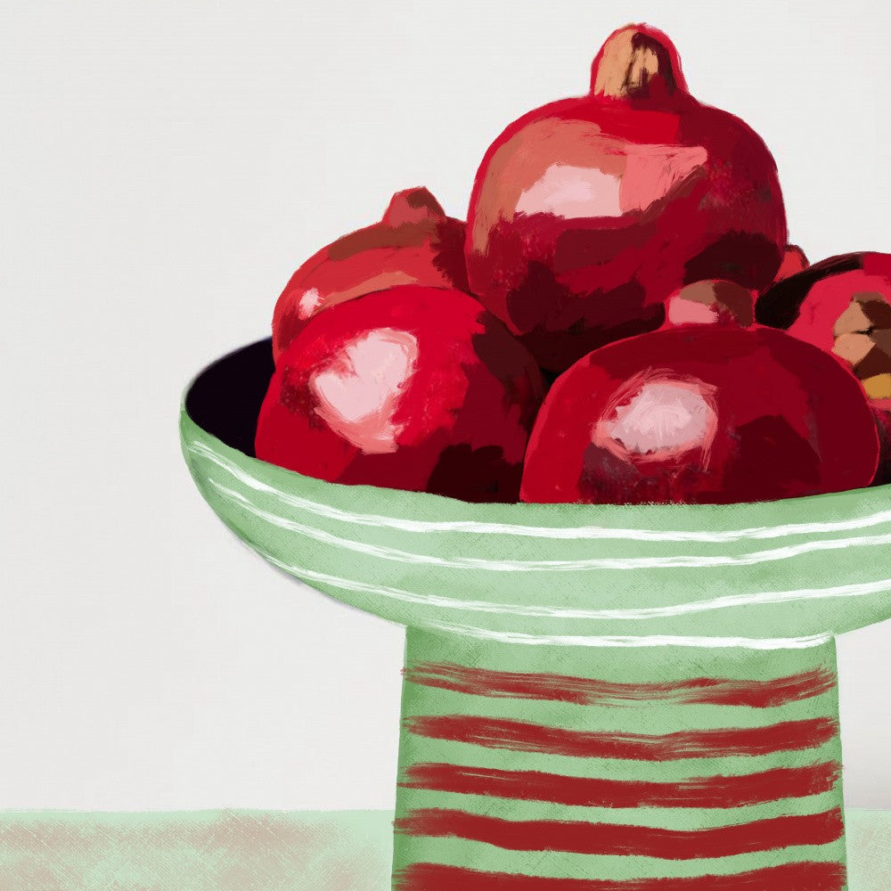 Pomegranates in bowl