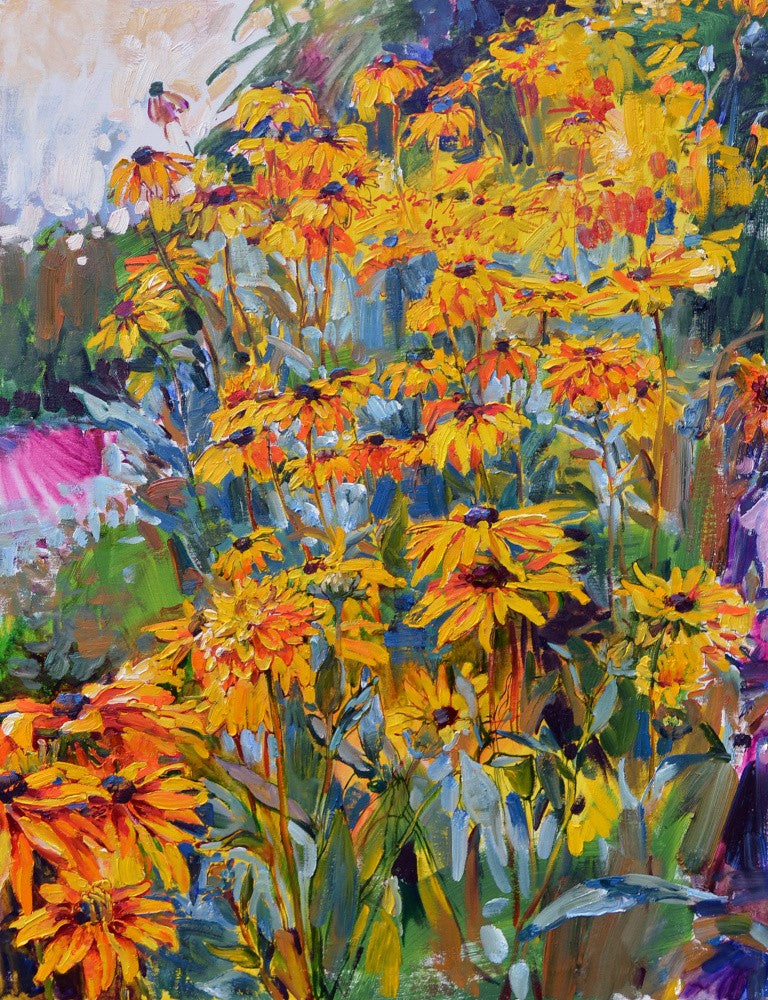 Black-eyed Suzanne flowers