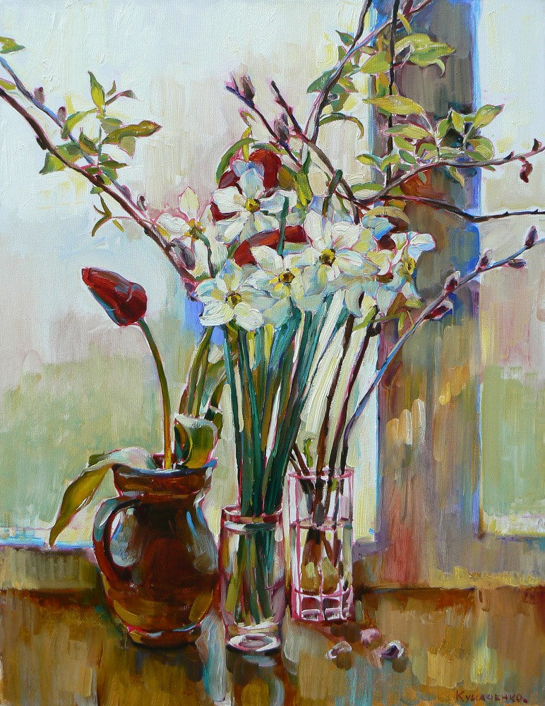 White daffodils