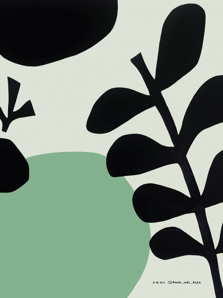 Minimalist Garden Art, Botanical Wall Art With Plant Illustrations
