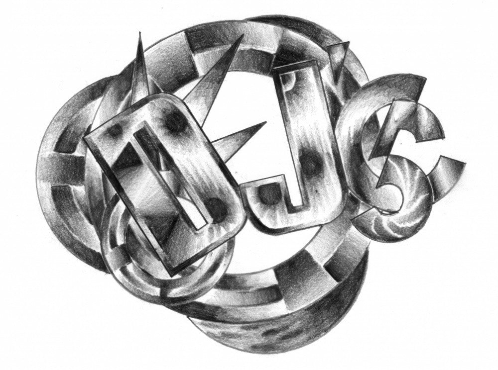 Abstraktion Kunstzeichnungsskizze 49