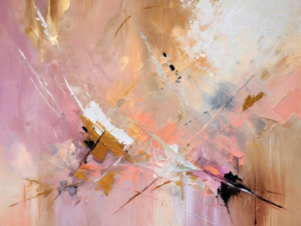 Expressionist Pink Abstract