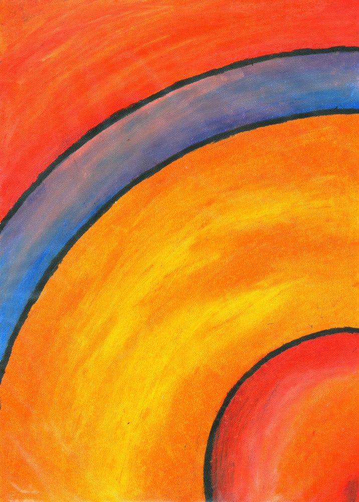 Oil Crayon Art Drawing Sketch 1
