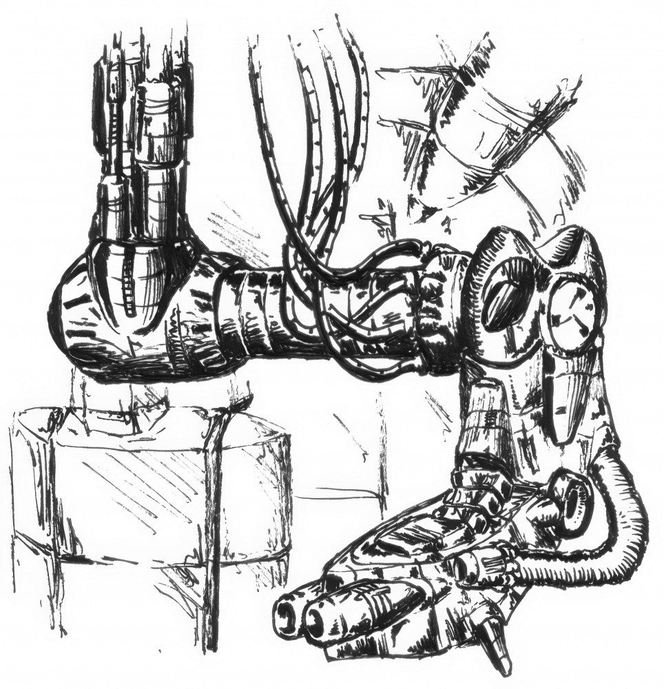 Science Fiction Cyborg Art Drawing Sketch 28