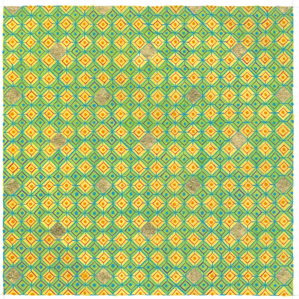 Geometric Pattern Greens and Golds