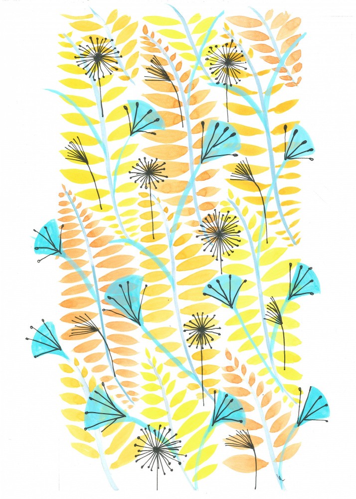Basic Flowers Simple Leaves